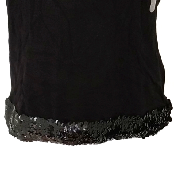 ESPRIT EDC NWT Black Party Sequined Halter Top - Picture 2 of 4
